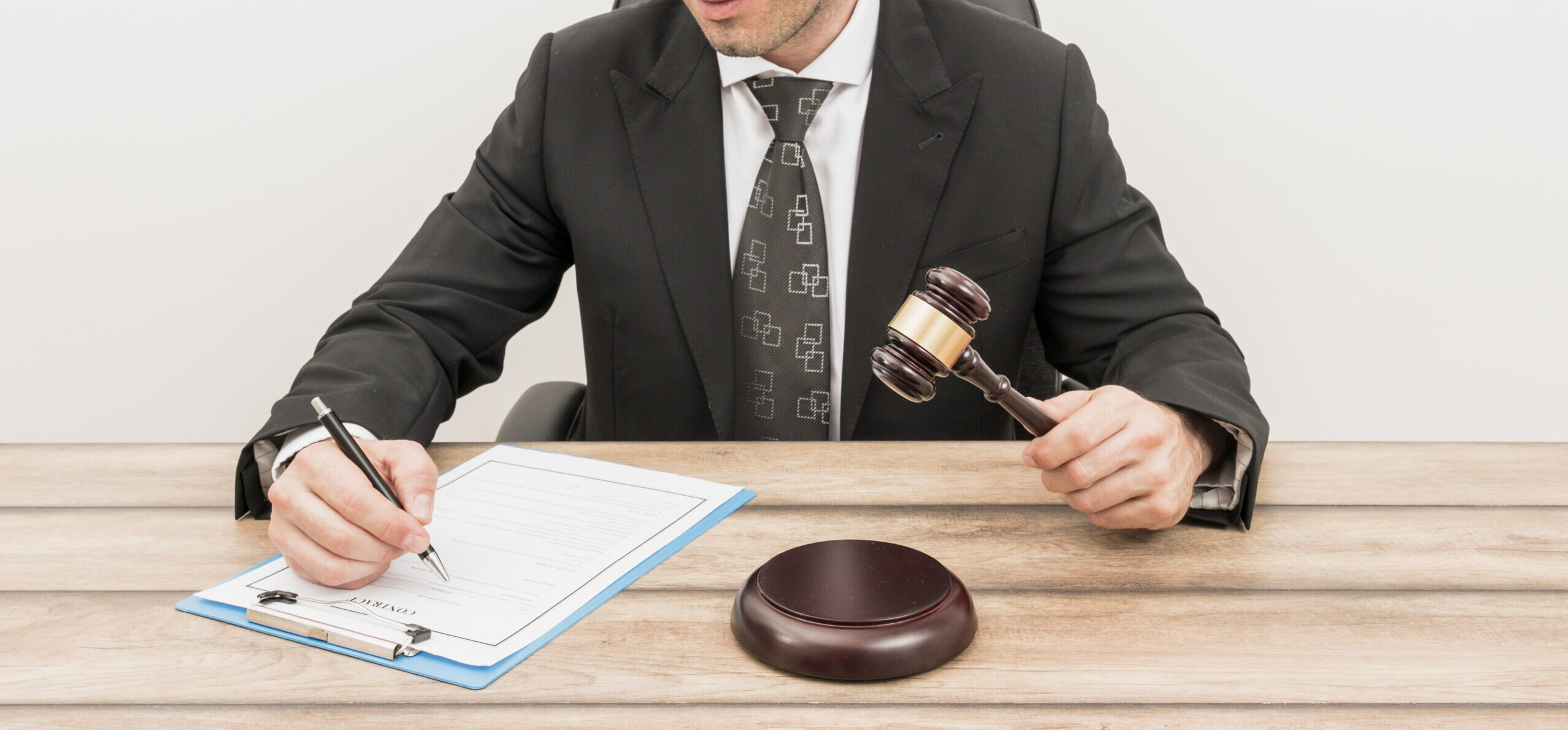 Lawyer on desk
